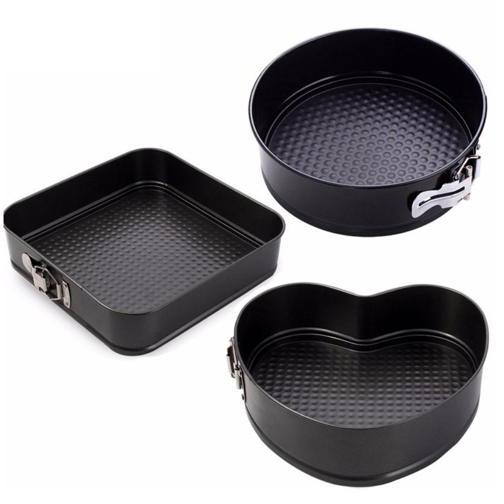Springform Pan Set - 3 шт./компл. антипригарная металлическая форма для
