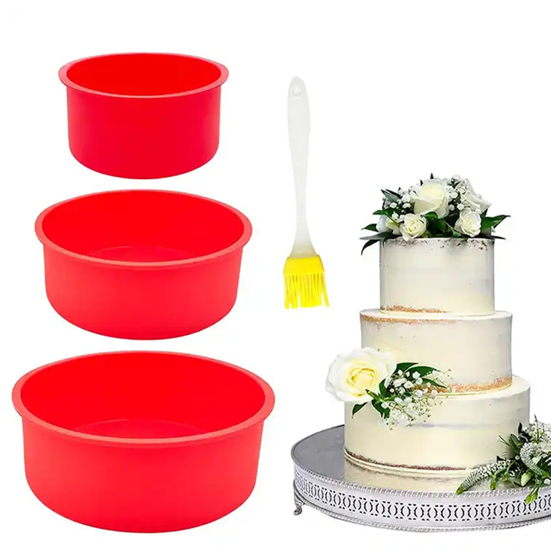Springform Pan Set - Круглая силиконовая форма для выпечки торта,
