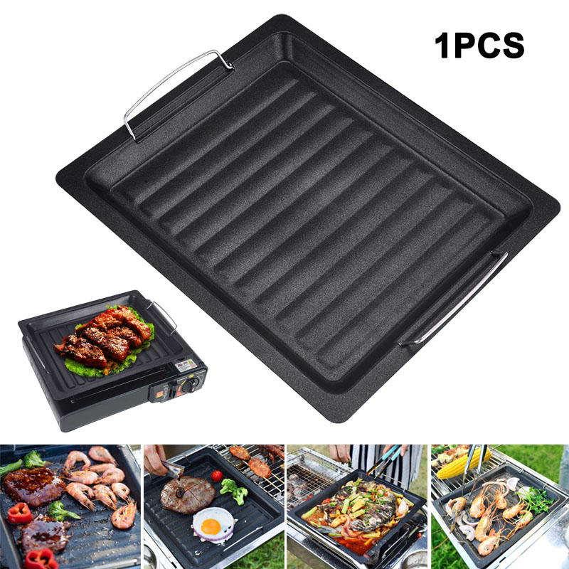 Kitchen Baking Sheets - Уличная толстая квадратная сковорода-гриль с двумя