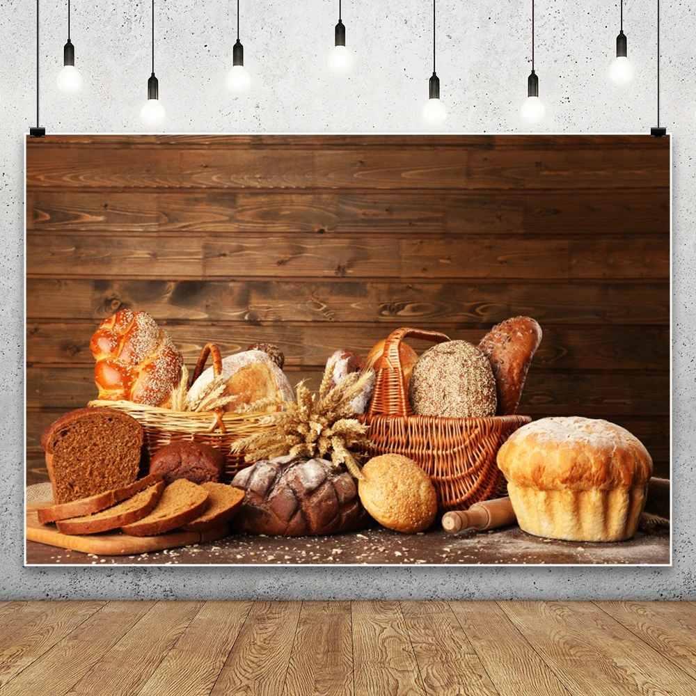 Kitchen Baking Background - Деревянные доски фон для выпечки хлеба