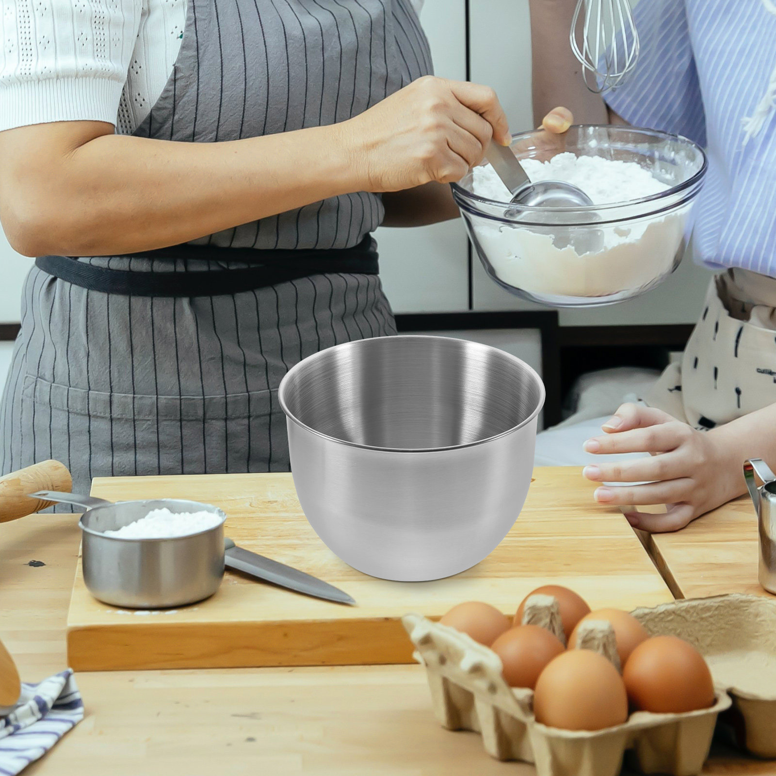 Kitchen Baking Cooking - Глубокая миска из нержавеющей стали, толстостенная