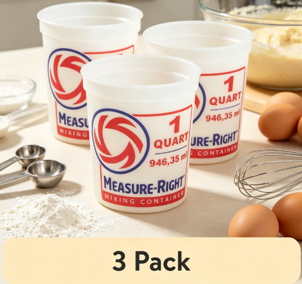 Kitchen Baking Cooking - Набор из 3-х прозрачных пластиковых контейнеров